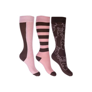 Kids riding socks -Houston- set of 3