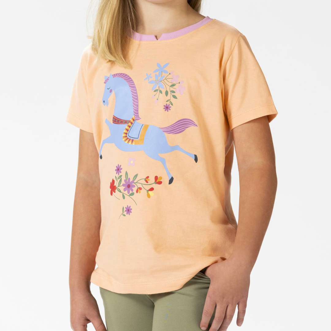 Flower Pony Girls Tee