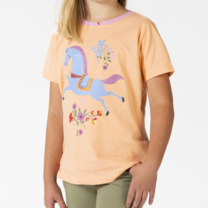 Flower Pony Girls Tee