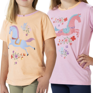Flower Pony Girls Tee