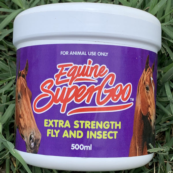 Equine Super Goo Extra Strength Natural Insect Repellent - Titanium ...