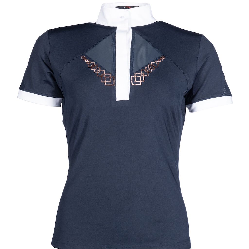 navy rose gold show shirt