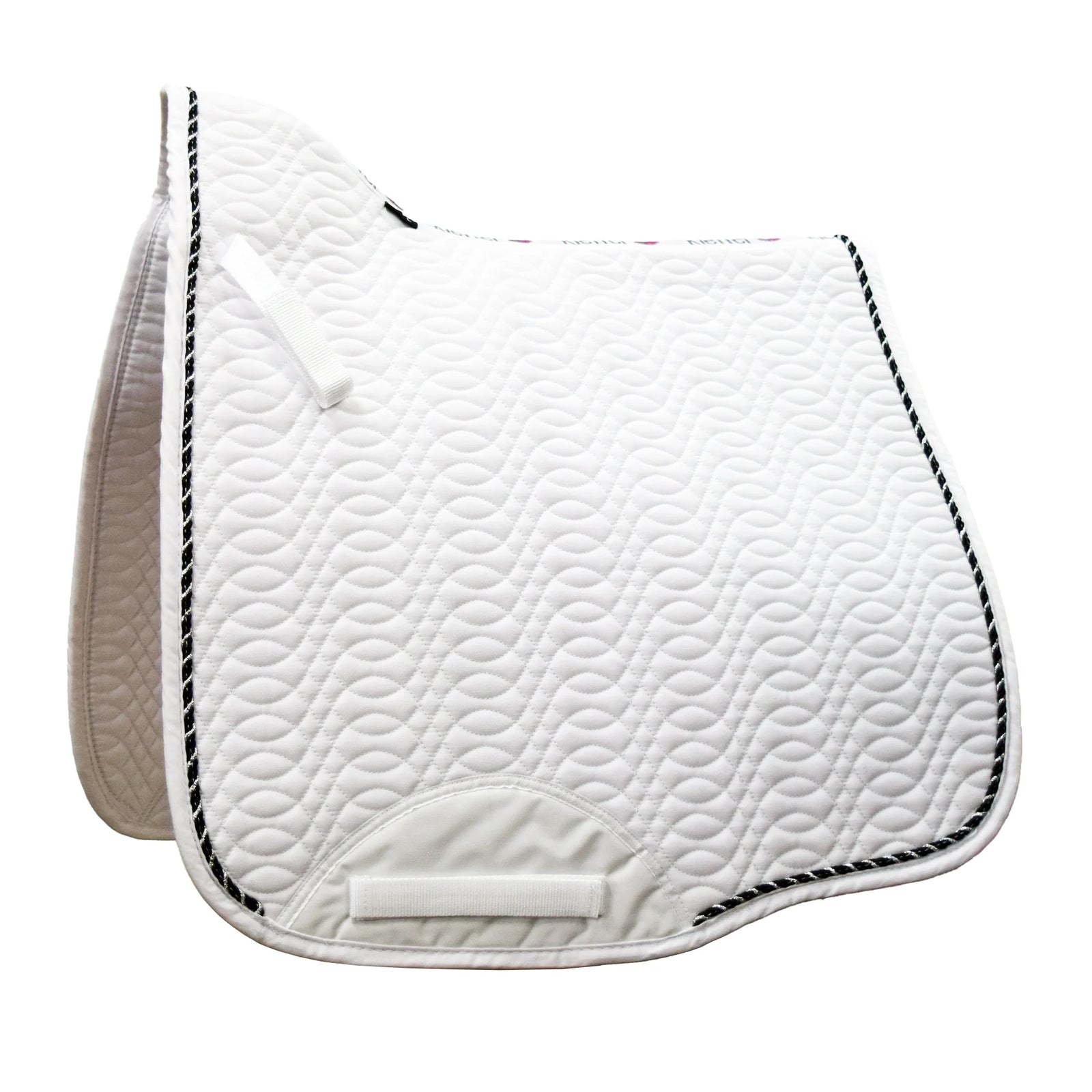 Keiffer-dressage-saddle-pad-white-black_82bfcdab-6866-4d97-9152-857df7b6e921