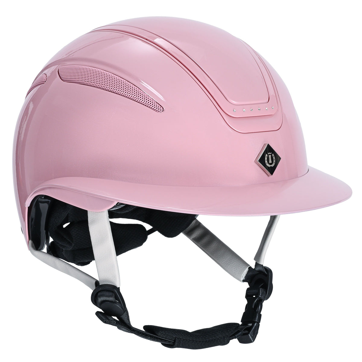 Olania Deluxe Pink Riding Helmet
