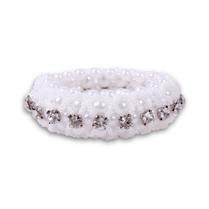 Pearl and Diamante Hair Scrunchie