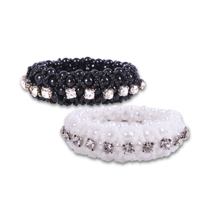 Pearl and Diamante Hair Scrunchie