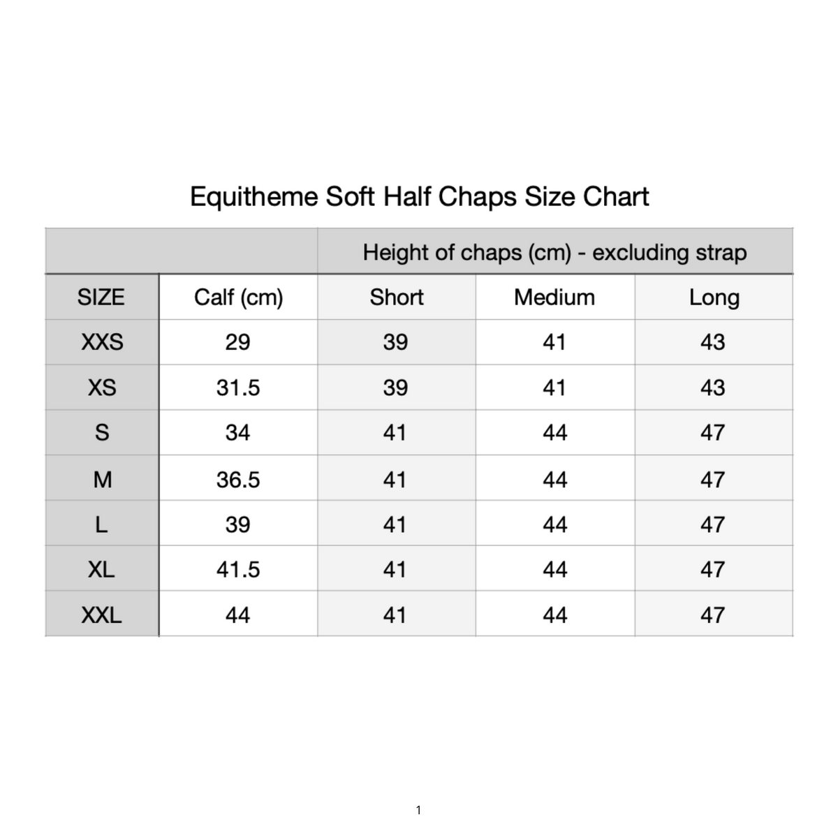 Soft Leather Half Chaps