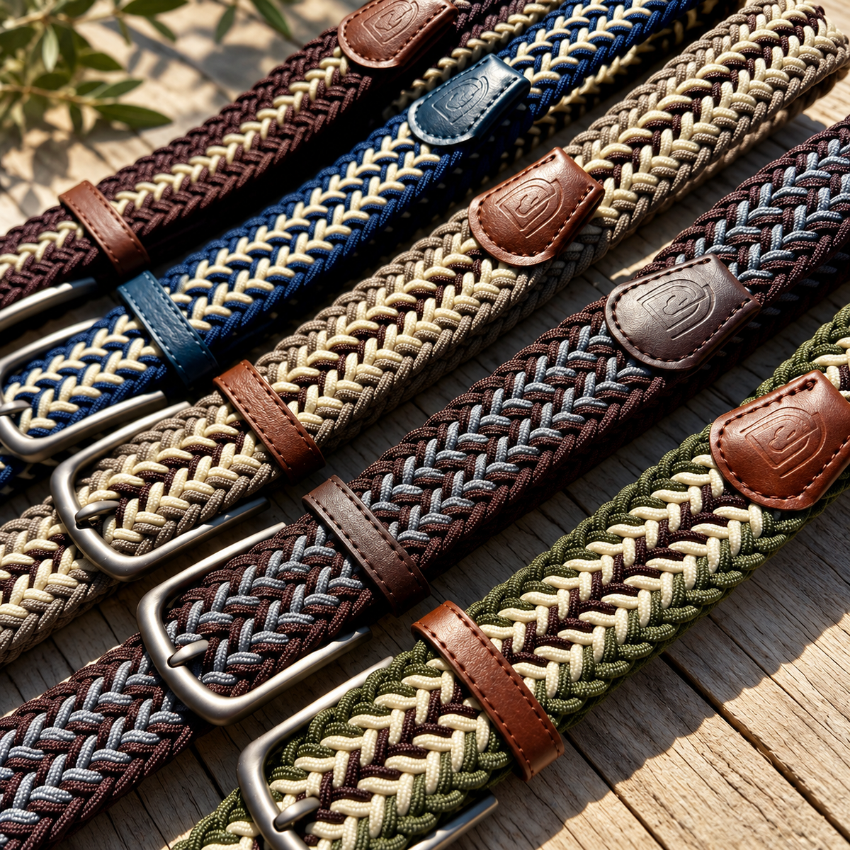 Titanium Braided Stretch Belt