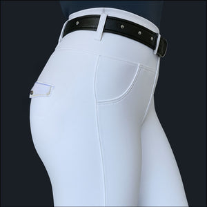 Titanium White Performance Breeches
