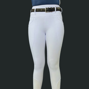 Titanium White Performance Breeches