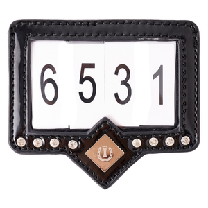 Leather Saddle Cloth and Bridle Number Holder