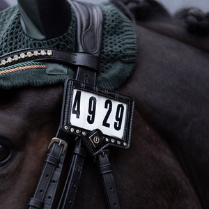 Leather Saddle Cloth and Bridle Number Holder