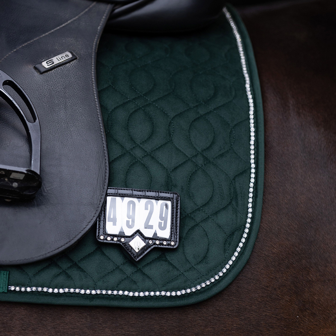 Leather Saddle Cloth and Bridle Number Holder