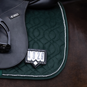 Leather Saddle Cloth and Bridle Number Holder
