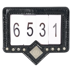Leather Saddle Cloth and Bridle Number Holder