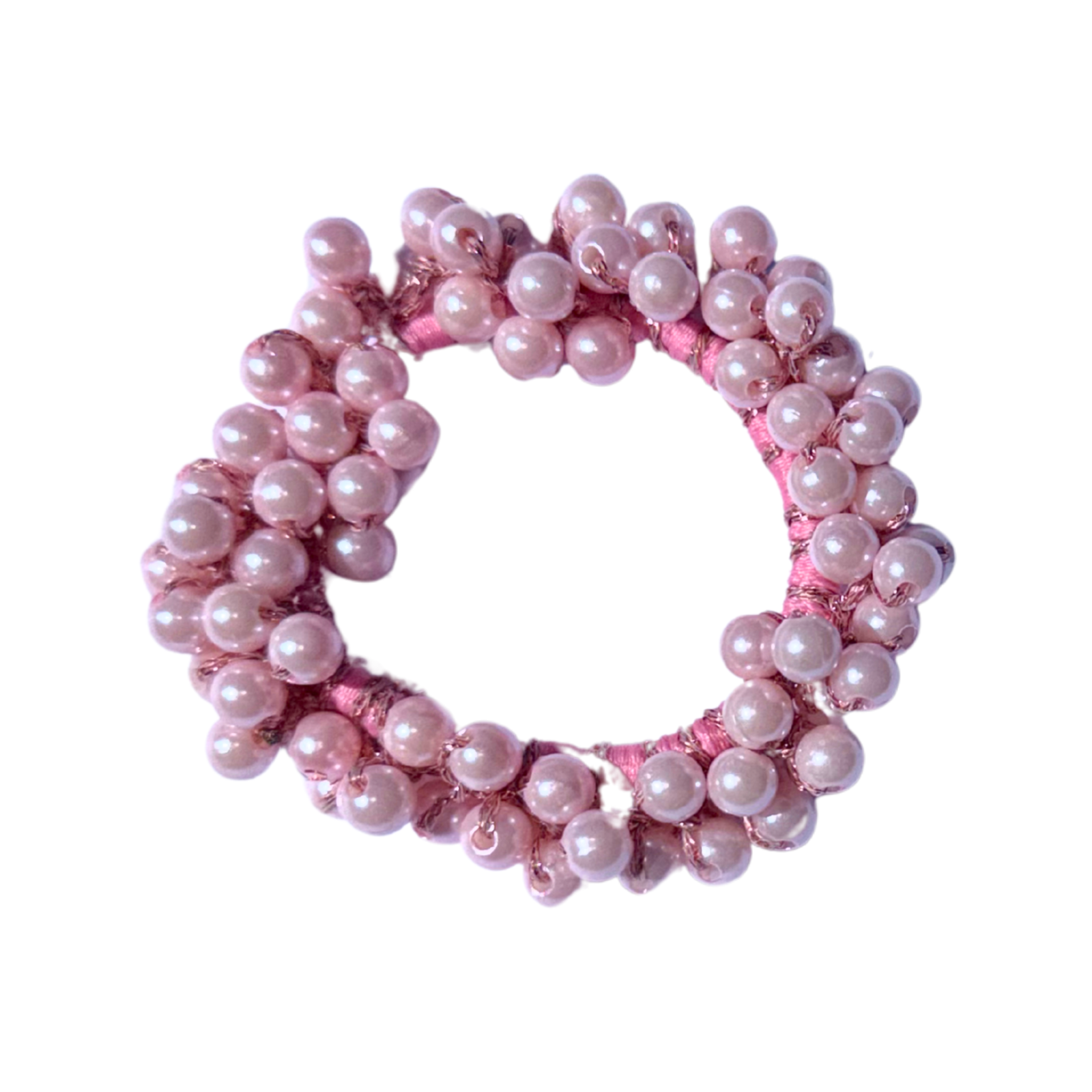 pearl-hair-scrunchie-pink